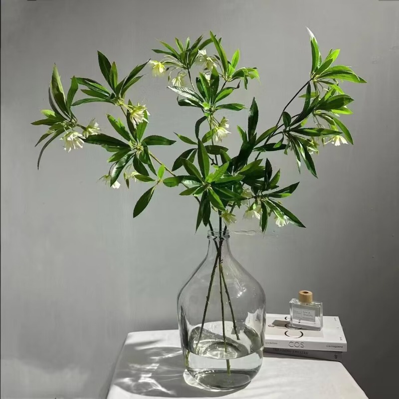 Buket Meja Tanaman Hijau Palsu - Dracaena Marginata ulasan dan harga