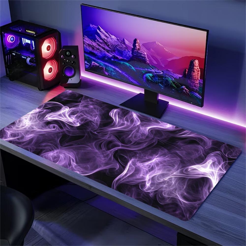 Alas Mouse Gaming Besar Pola A - Tradescantia Purple ulasan dan harga